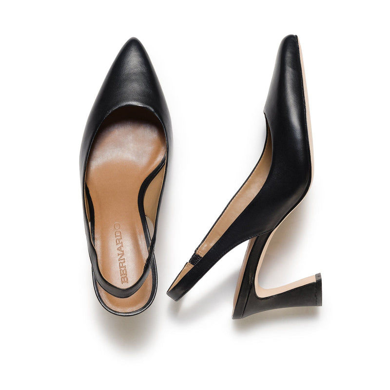 Tacones Bernardo Felicity Slingback Mujer Negras | EWC9414YN