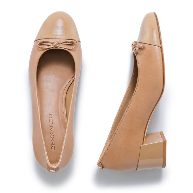Tacones Bernardo Marisol Ballerina Mujer Marrones | XTI226QO