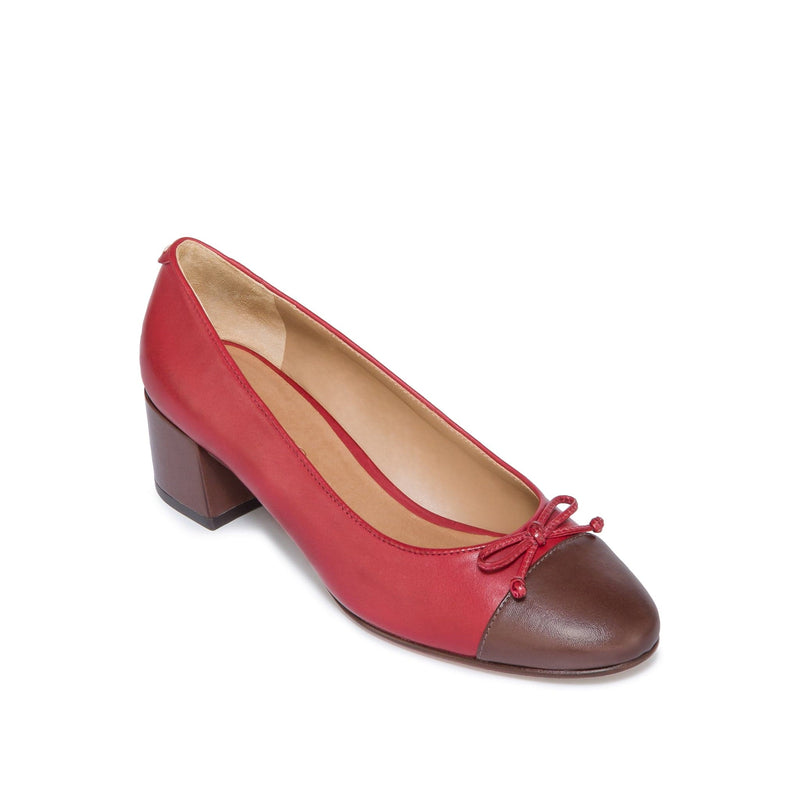 Tacones Bernardo Marisol Ballerina Mujer Rojas Oscuro Chocolate | UQN4428HO
