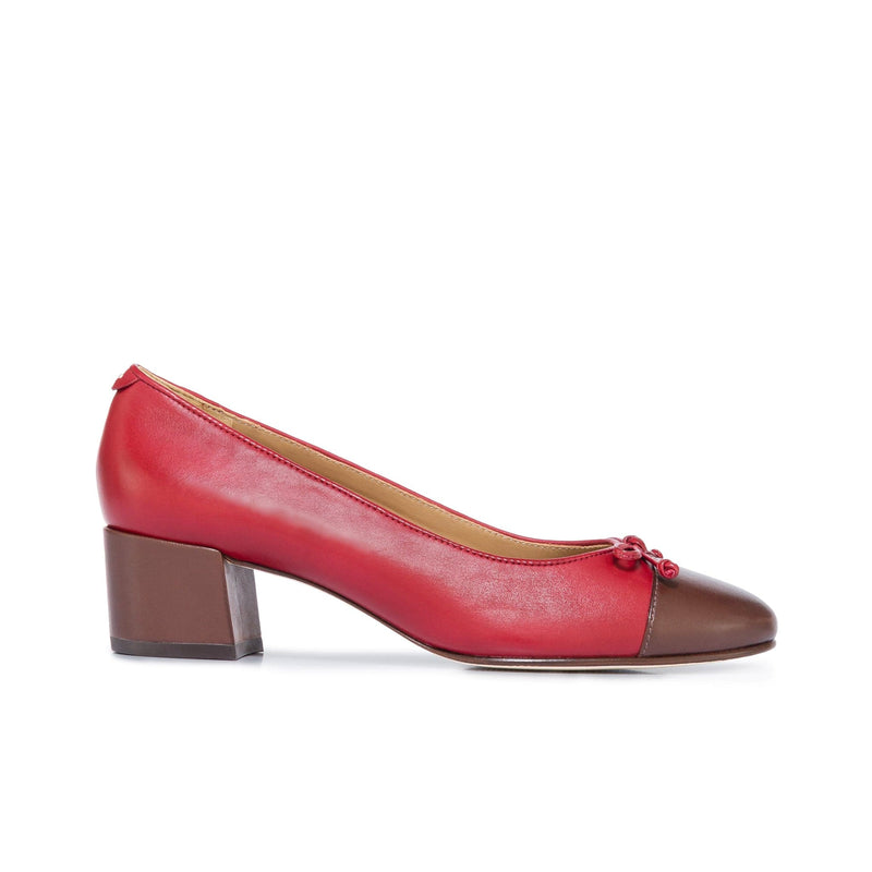Tacones Bernardo Marisol Ballerina Mujer Rojas Oscuro Chocolate | UQN4428HO