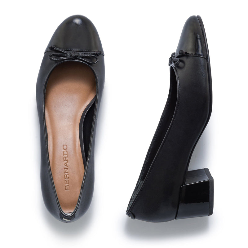 Tacones Bernardo Marisol Ballerina Mujer Negras | ZNA679TO