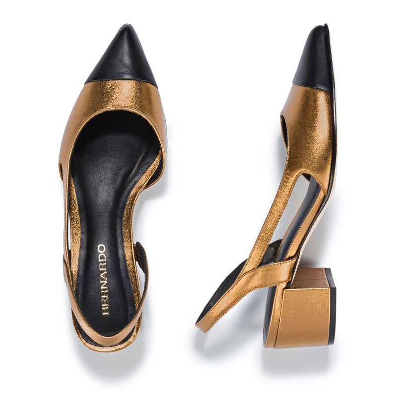 Tacones Bernardo Monroe Mujer Marrones Oscuro Negras | ECD2821GK