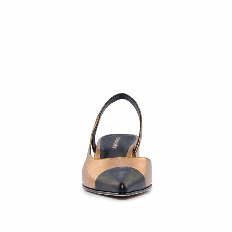 Tacones Bernardo Monroe Mujer Marrones Oscuro Negras | ECD2821GK