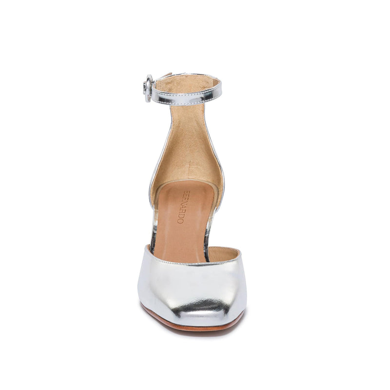 Tacones Bernardo Remy Mary Jane Mujer Plateadas | ROR9697ZL