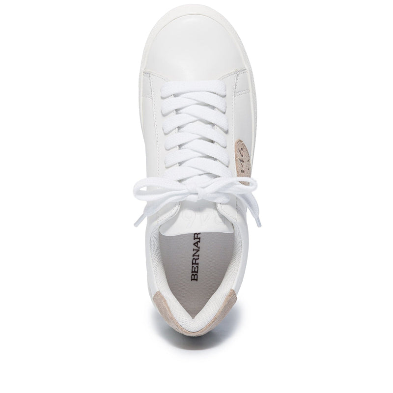 Zapatillas Bernardo Tatum Mujer Blancas Beige | YNG8819BC